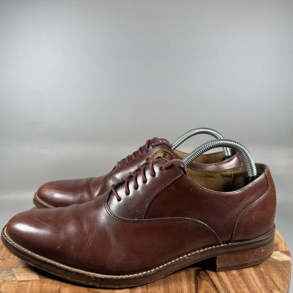 Cole Haan Grand OS Mens Brown Leather Shoes Oxford Sz US‎ 9 M C12848